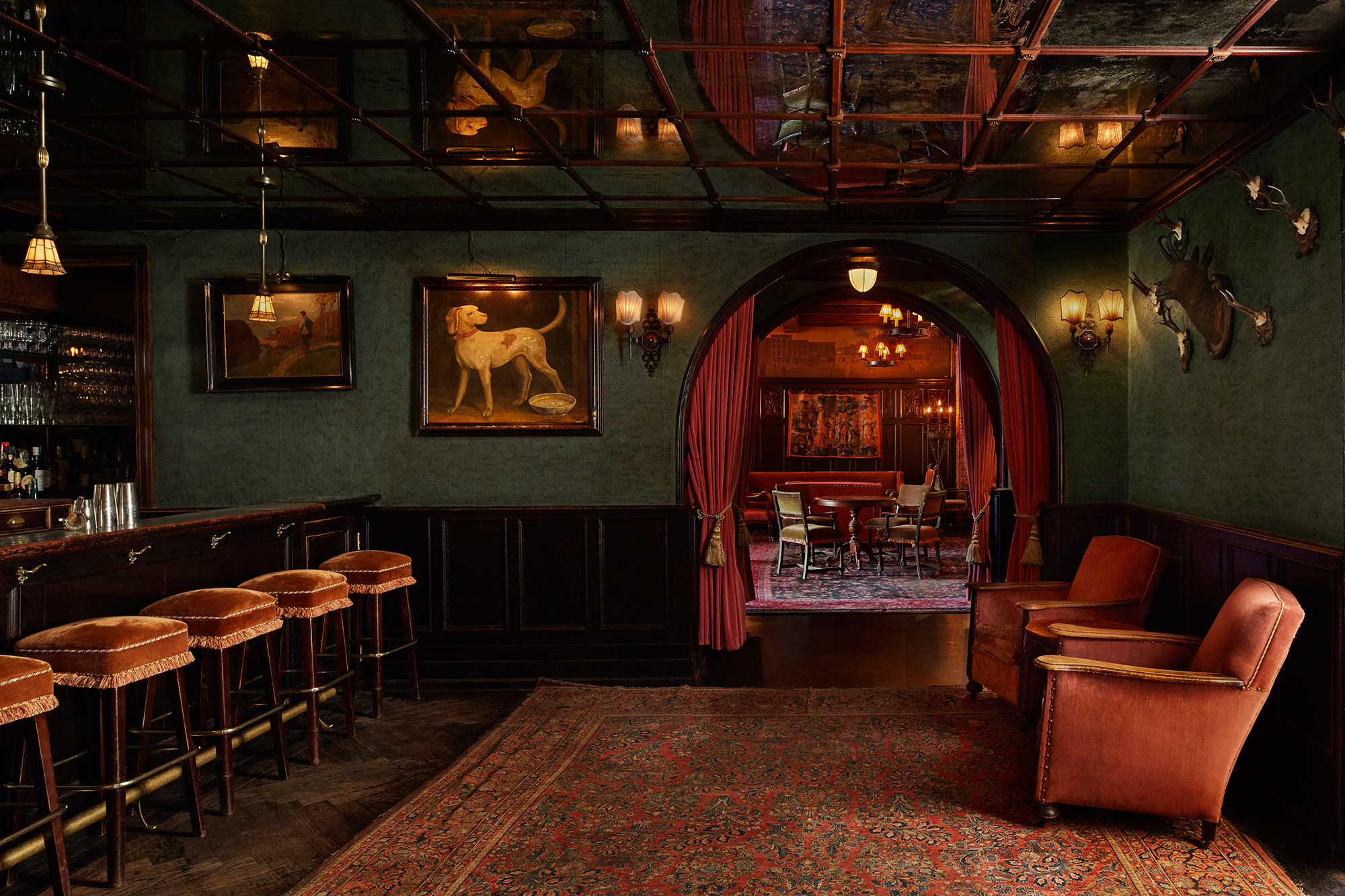 The Bowery Hotel lobby bar