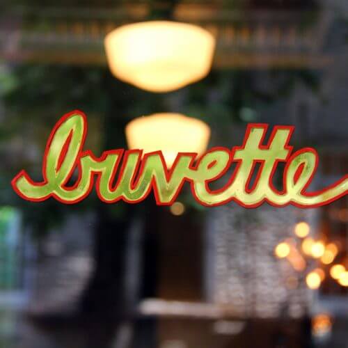 Buvette sign